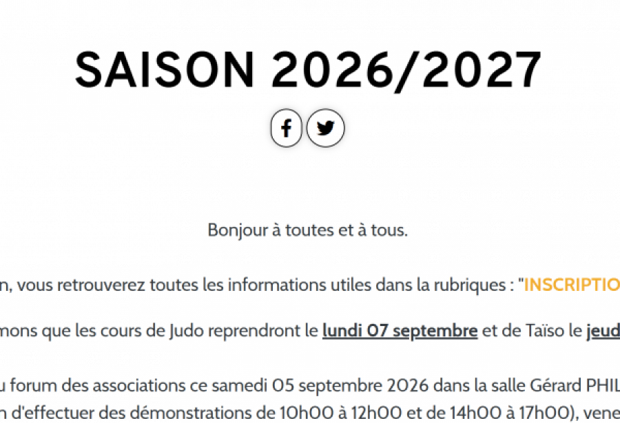 SAISON 2026/2027